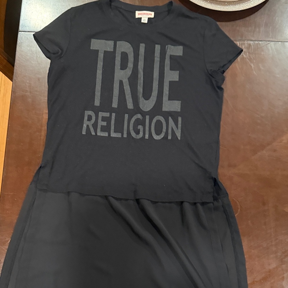 True Religion Black Tunic Top